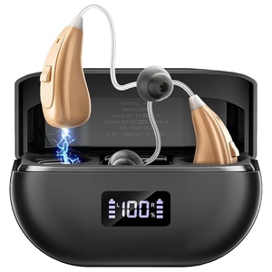 OTC Hearing Aids for Seniors with Noise Cancelling, 100 Hours Battery Life(Blackish-silver)