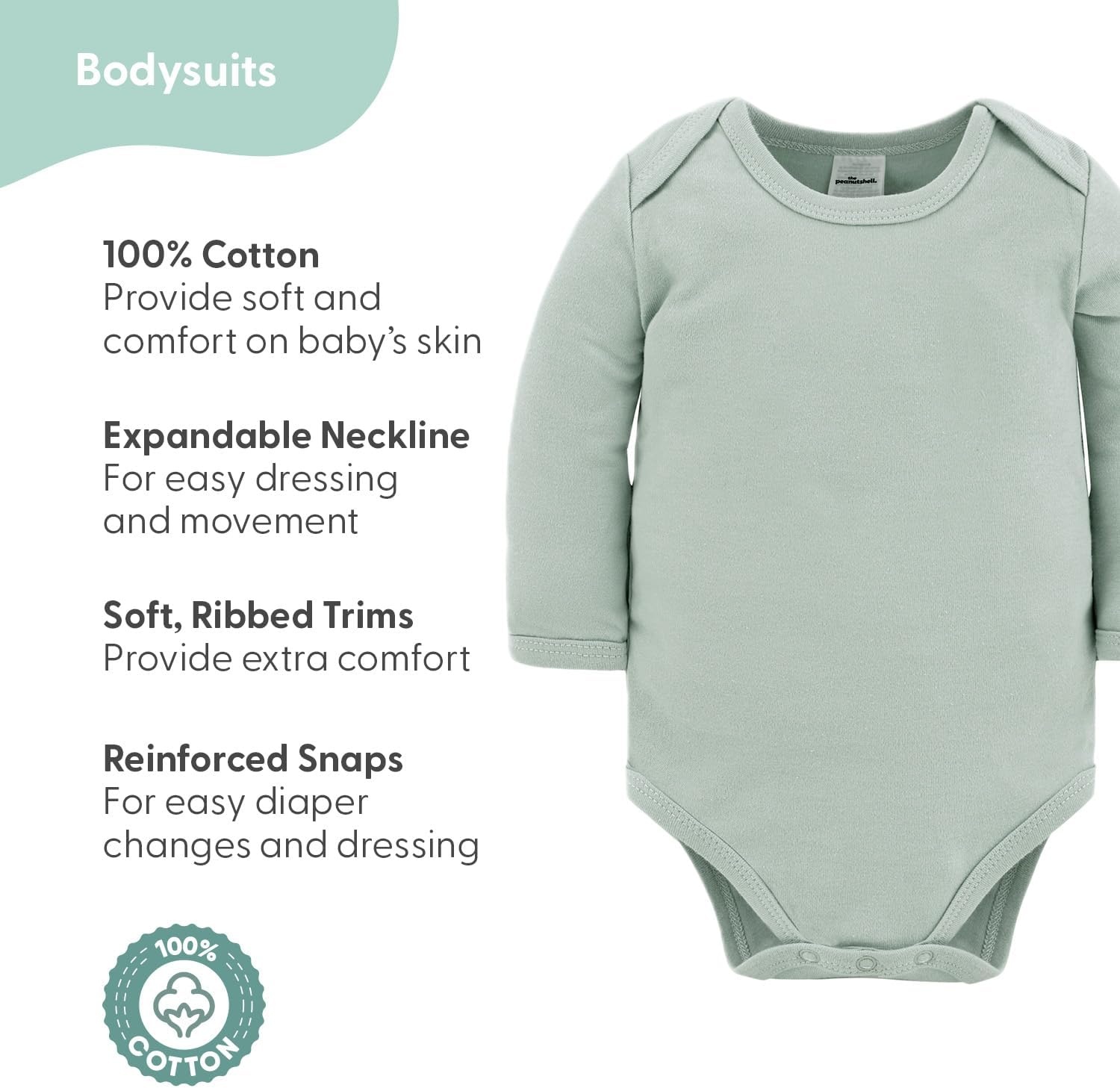 image:imageThe Peanutshell 23Piece Baby Girl Clothes Set 100 Cotton Newborn Essentials Must Haves Floral Pink amp Green