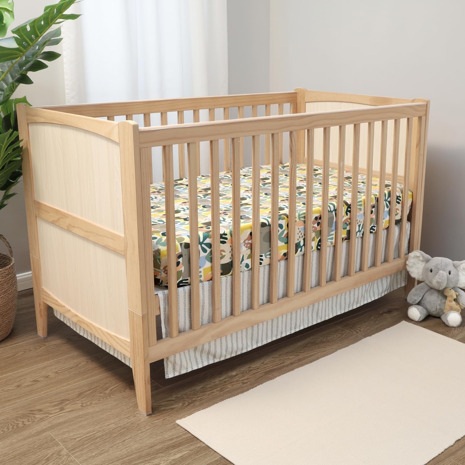 image:imageThe Peanutshell 3 Piece Safari Puzzle Baby Crib Bedding Set Boy Baby Boy Nursery Decor Crib Comforter Set Accessories Boy Modern Neutral Jungle