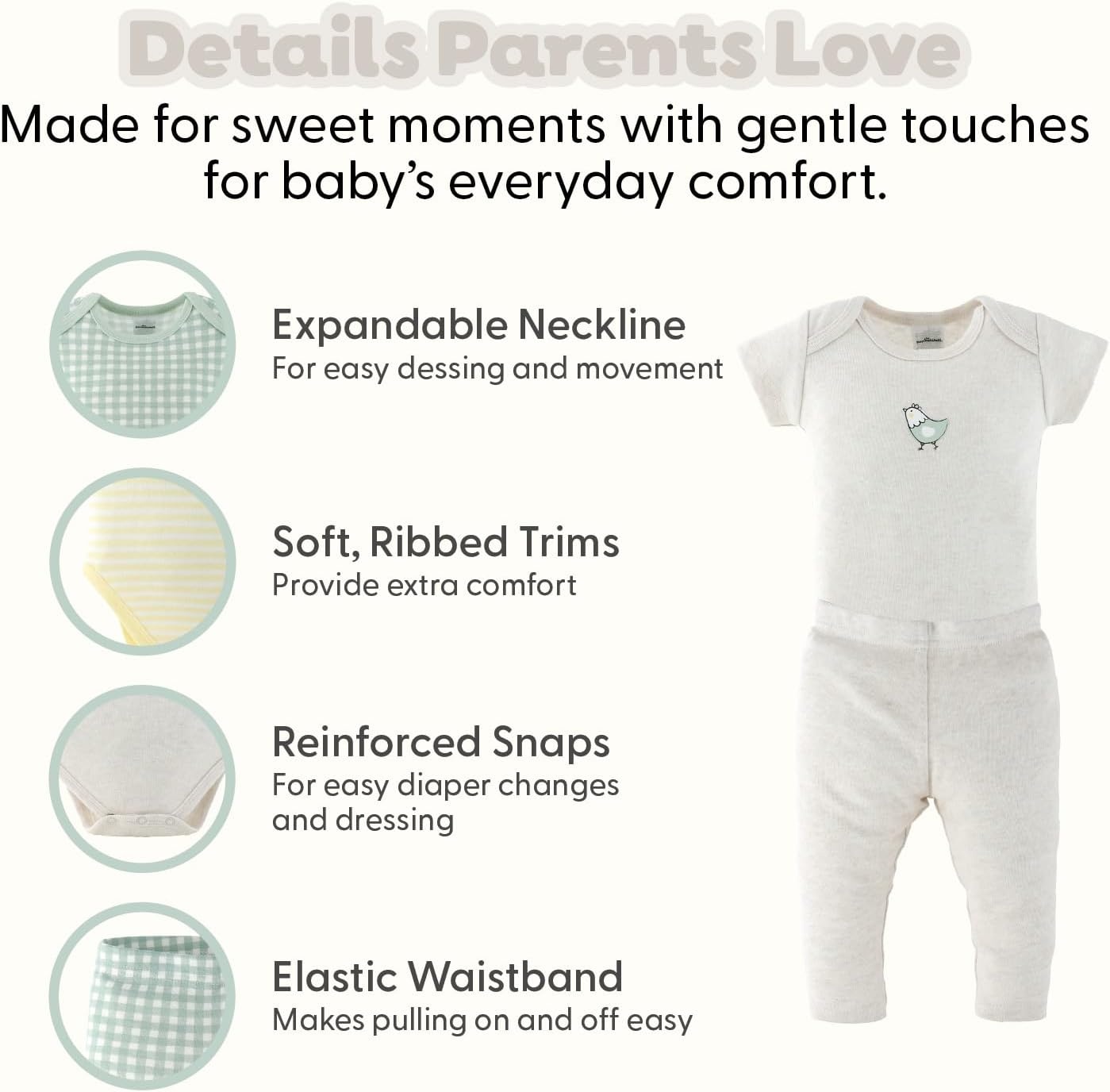 image:imageThe Peanutshell 23pc Newborn Baby Clothes Girl Boy 03 Months Baby OutfitsCottage Pasture