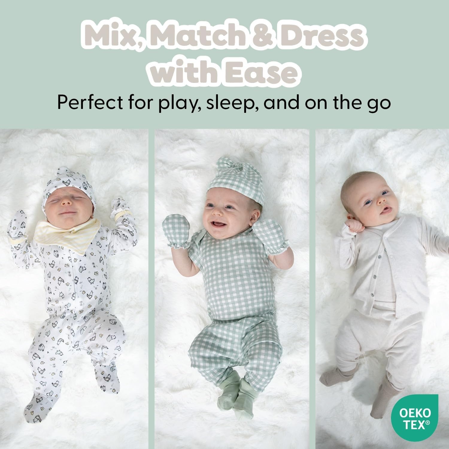 image:imageThe Peanutshell 23pc Newborn Baby Clothes Girl Boy 03 Months Baby OutfitsCottage Pasture