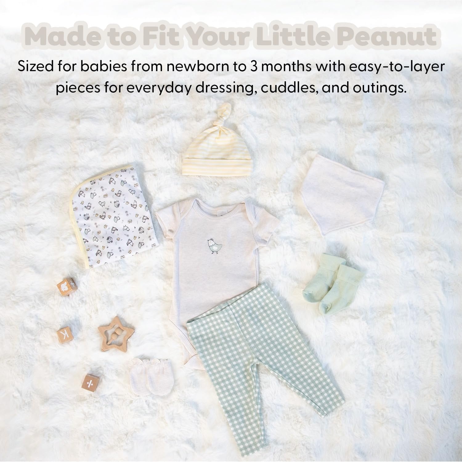 image:imageThe Peanutshell 23pc Newborn Baby Clothes Girl Boy 03 Months Baby OutfitsCottage Pasture