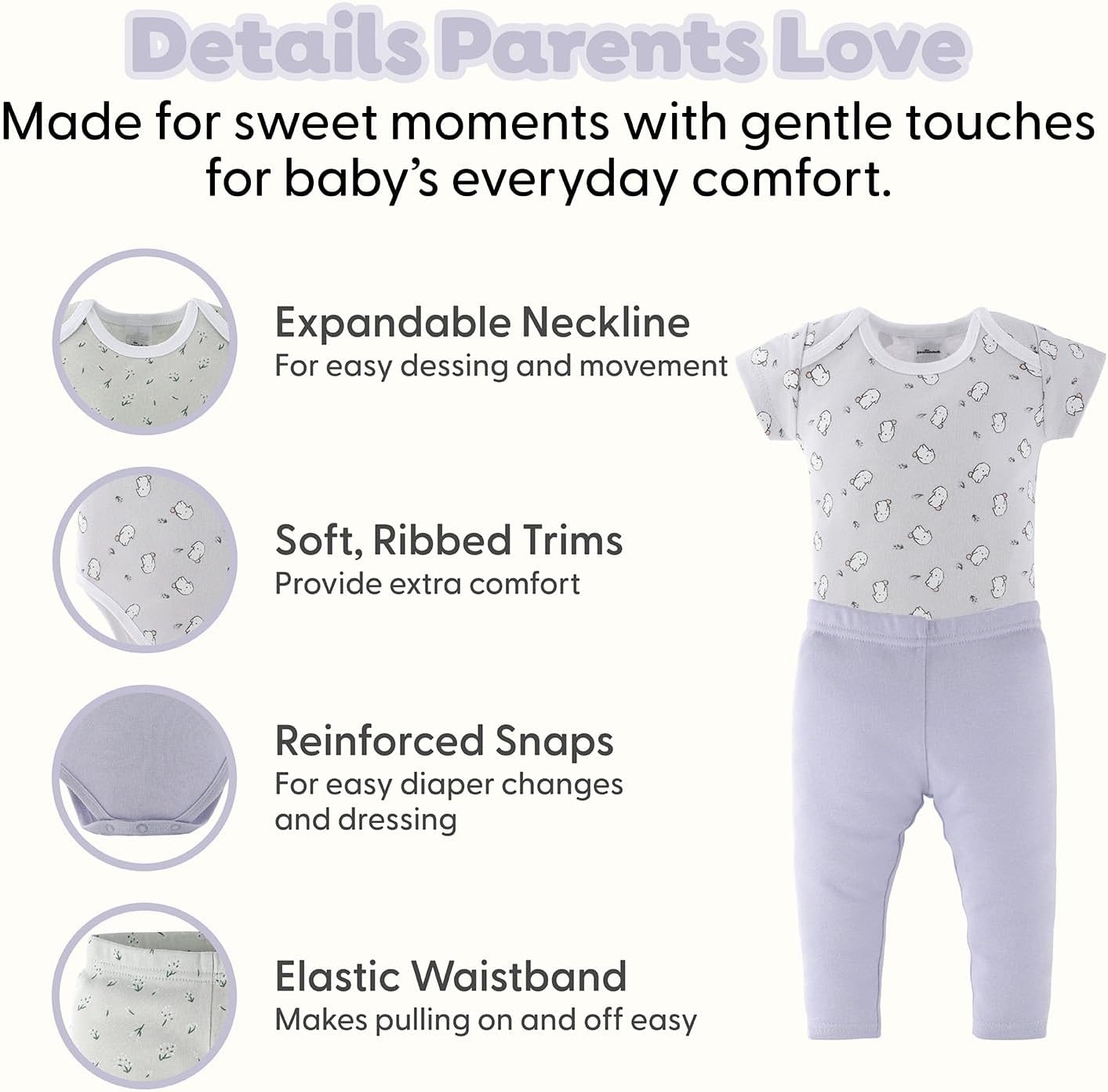 image:imageThe Peanutshell 23pc Newborn Baby Clothes Girl Boy 03 Months Baby OutfitsCotton Tail