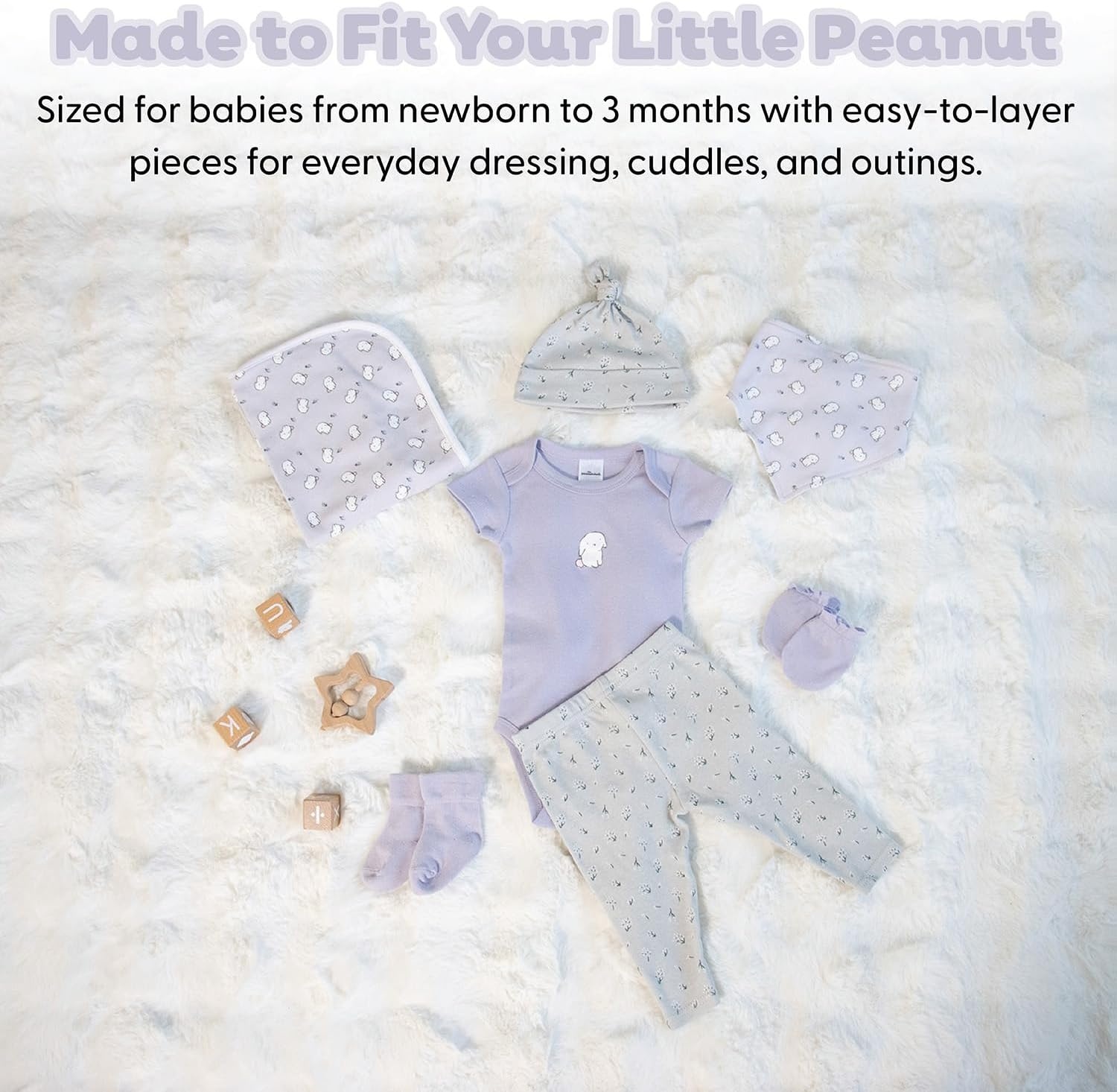 image:imageThe Peanutshell 23pc Newborn Baby Clothes Girl Boy 03 Months Baby OutfitsCotton Tail