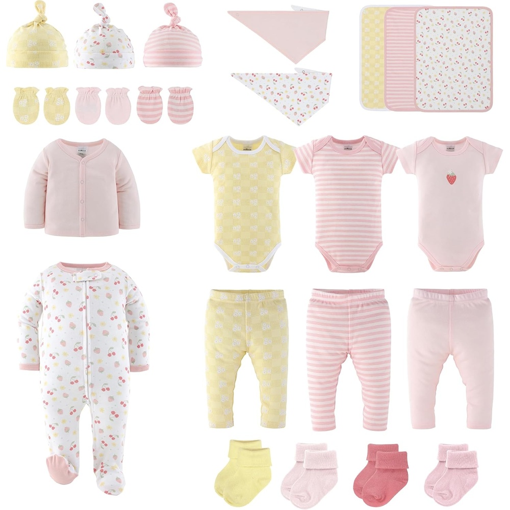 image:imageThe Peanutshell 23pc Newborn Girl Clothes 03 Months Baby Girl Clothes SetStrawberry Basket
