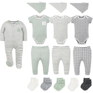The Peanutshell 15pc Baby Clothes Set – Newborn, 3-6, 6-9 – Easy Basics