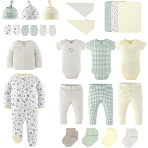 The Peanutshell 23pc Newborn Baby Clothes Girl Boy, 0-3 Months Baby Outfits(Cottage Pasture)
